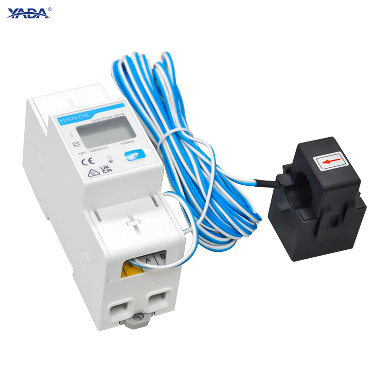 DIN rail mount three-phase energy sensor